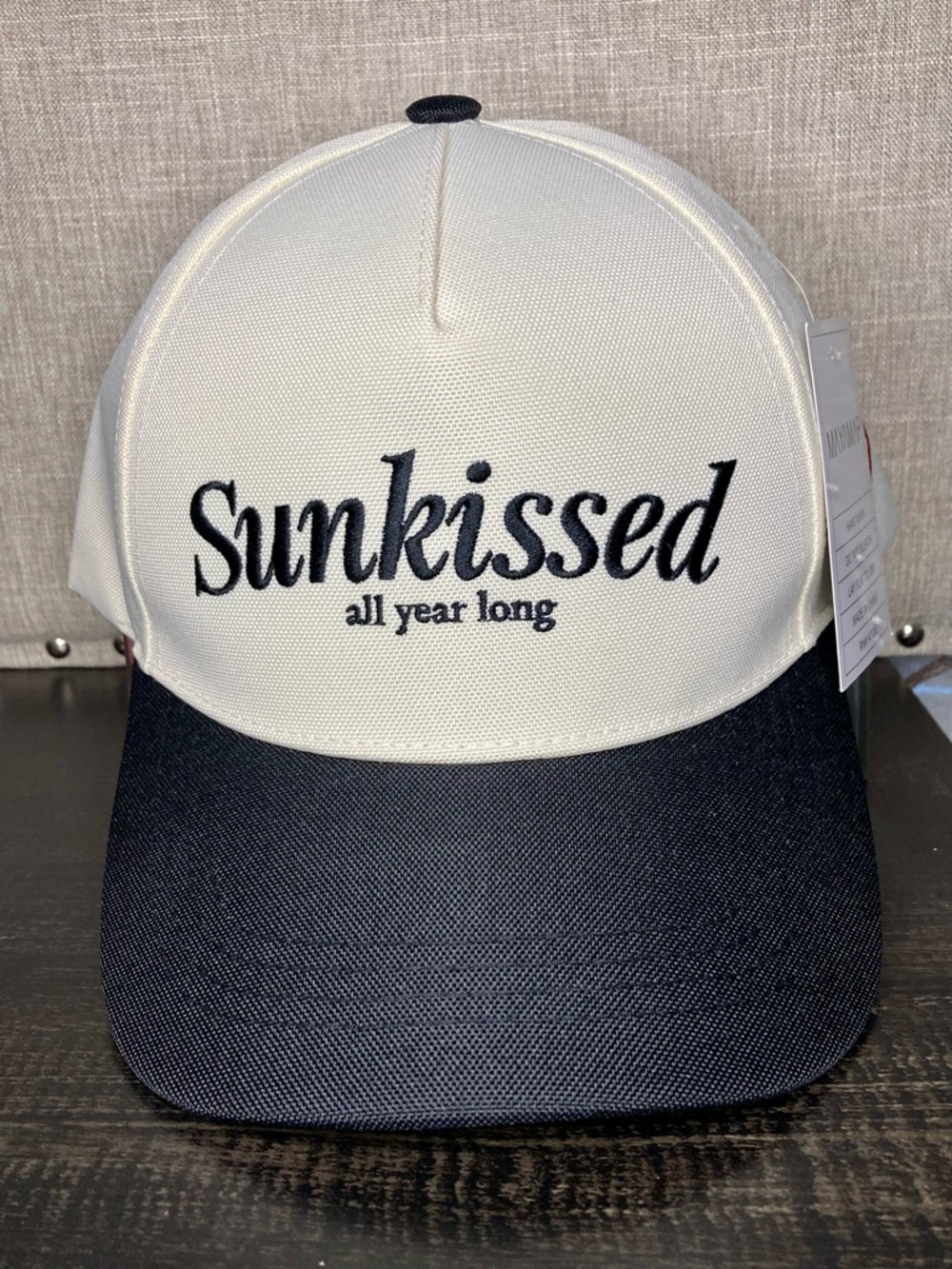 Baseball Cap “SUNKISSED ALL YEAR LONG” Hat/Snapback Two-Tone